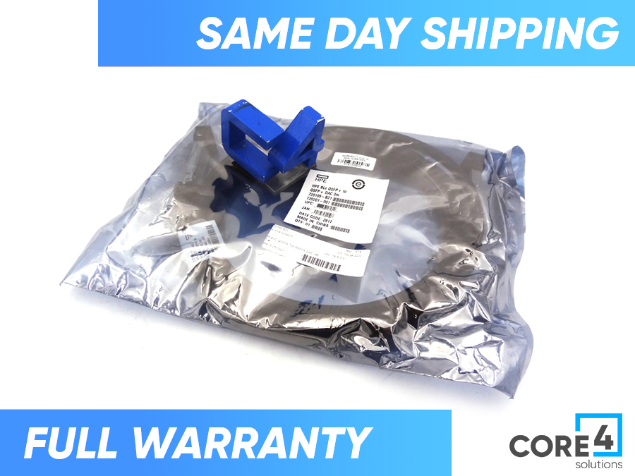 HP 720199-B21 BLC QSFP+ TO QSFP+ DAC 3M *New Sealed* - R0Y57A, 746964-001, 720201-001 