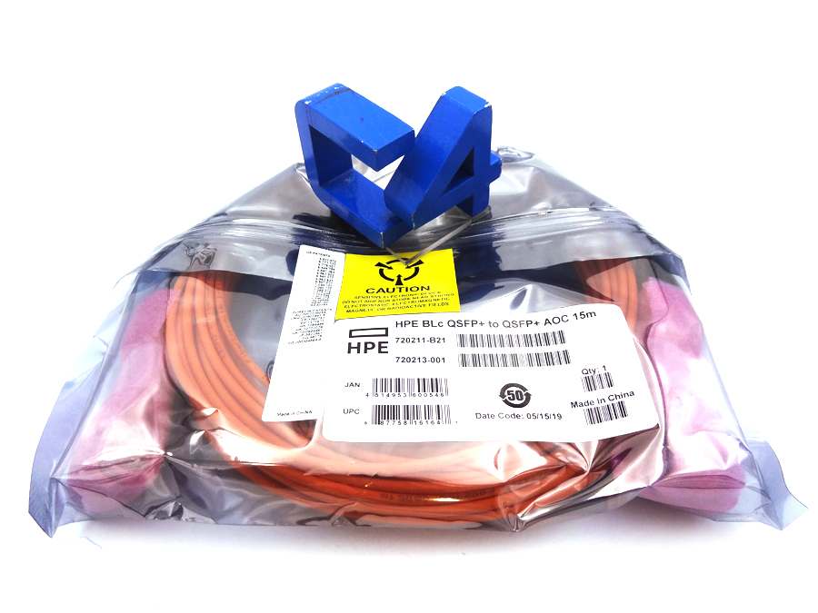 HP 720211-B21 10G QSFP+ TO QSFP+ 15M CABLE *New Sealed* - 746968-001 