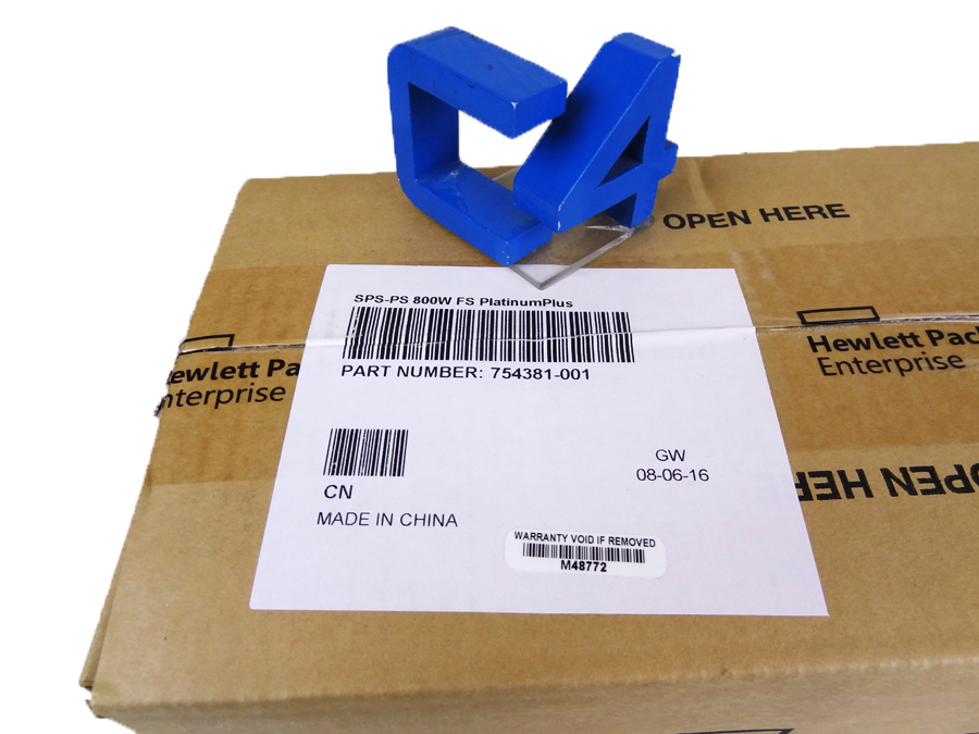 HP 720479-B21 800W FLEX SLOT PLATINUM HOT PLUG *New Factory Sealed* - 754381-001, 723602-B21, 723599-001
