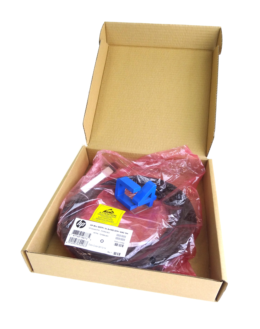 HP 721064-B21 40G QSFP+ TO 4X10G SFP+ 3M DC CABLE