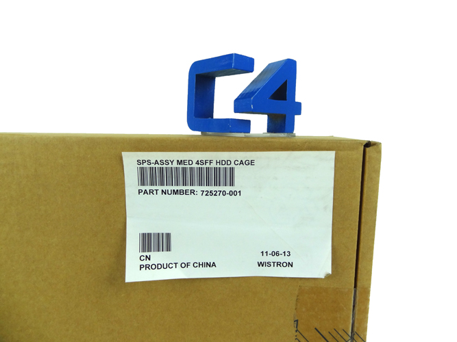 HP 725270-001 HP DL320E G8 4 SFF HARD DRIVE CAGE