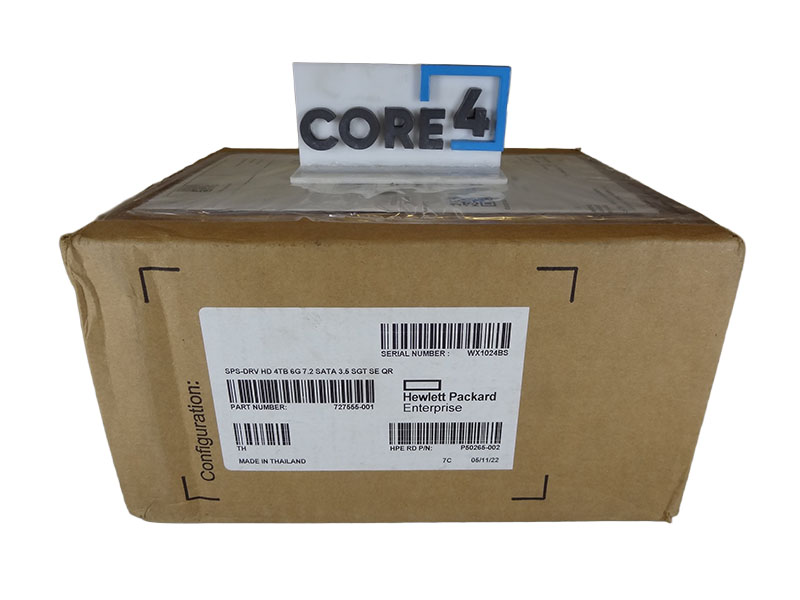 HP 727555-001 SPS-DRV HD 4TB 6G 7.2 SATA 3.5 SGT SE QR