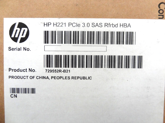 HP 729552-B21 H221 HOST BUS ADAPTER - RENEW