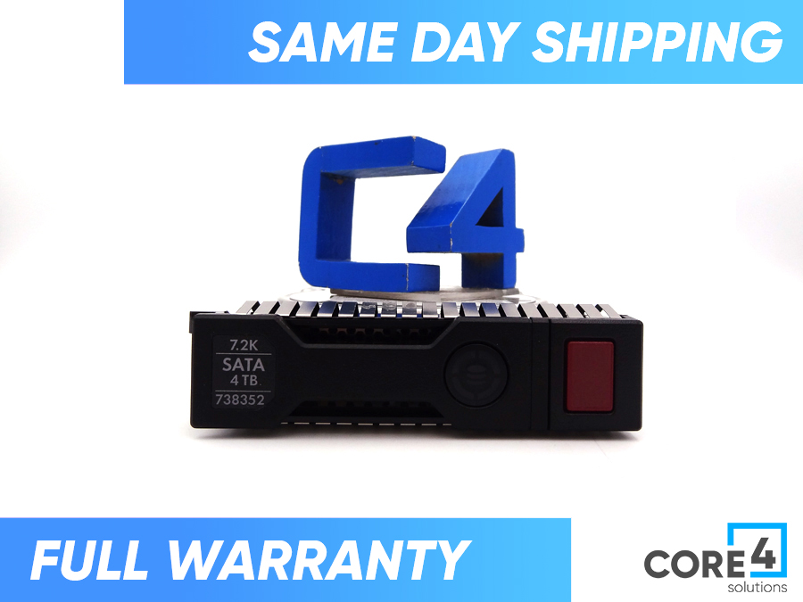 HP 738352-001 4TB SATA 7.2K LFF LP DS HDD - 861683-B21, 862133-001 