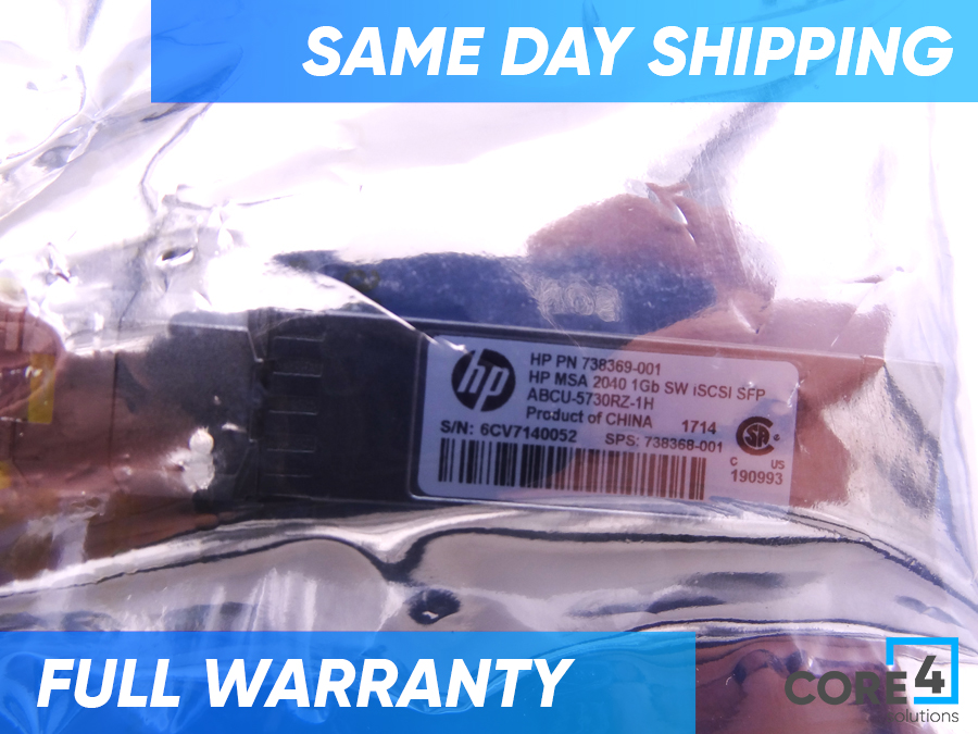 HP 738368-001 MSA 2024 1GB SW ISCSI SFP - 738369-001