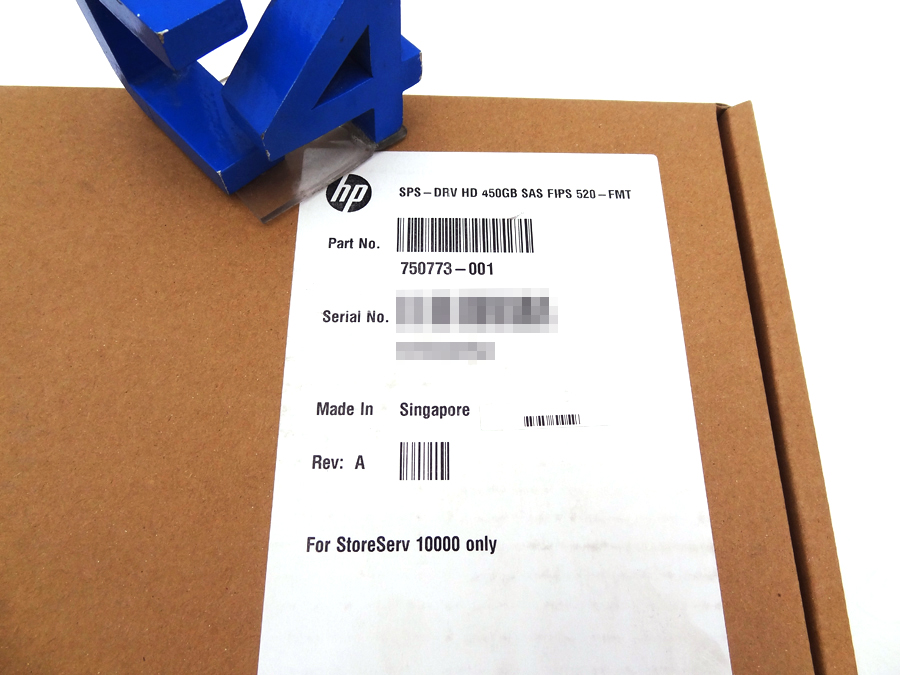 HP 750773-001 3PAR 450GB SAS FIPS 140-2 *New Bulk* 