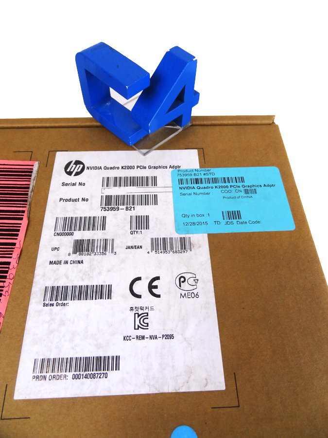HP 753959-B21 HP NVIDIA QUADRO K2000 PCIE