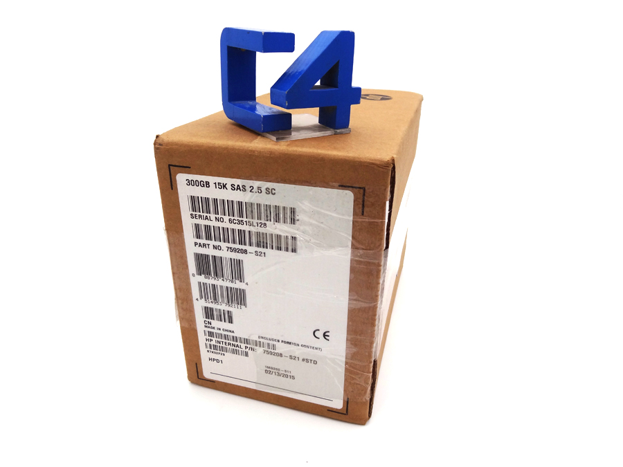 HP 759208-B21 300GB 12G SAS 15K SFF HARD DRIVE *New Sealed* - 759546-001