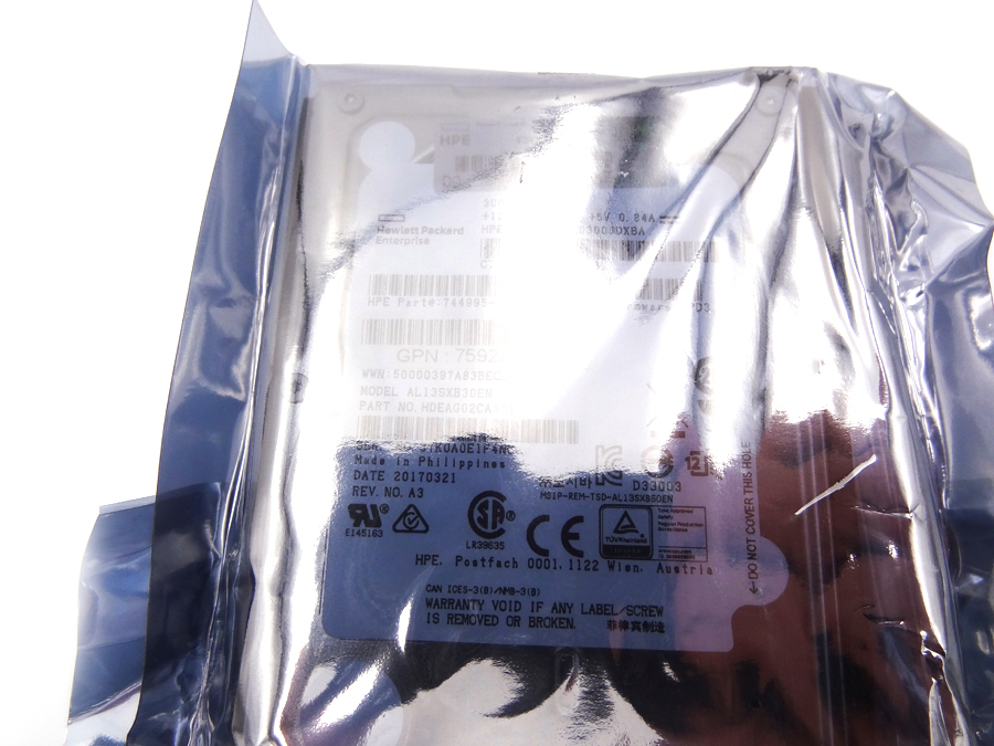 HP 759546-001 300GB 12G SAS 15K RPM SFF *New Bulk* - 759202-001, 759208-B21