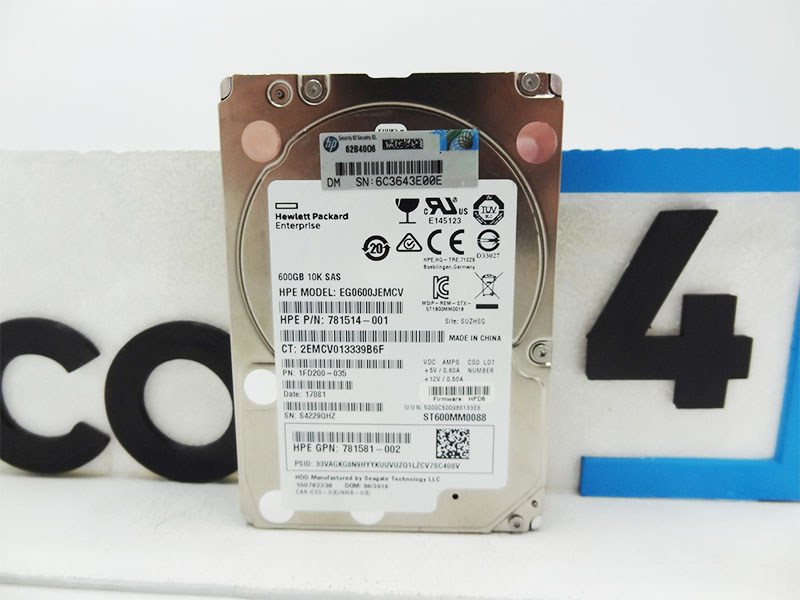 HP 781514-001 HPE 600GB SAS 12G 10K SFF SC HDD