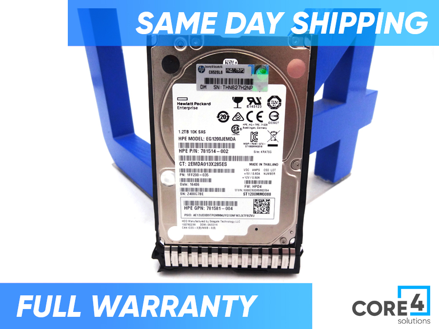 HP 781578-001 1.2TB 12G SAS 10K HDD *New Bulk* - 781518-B21