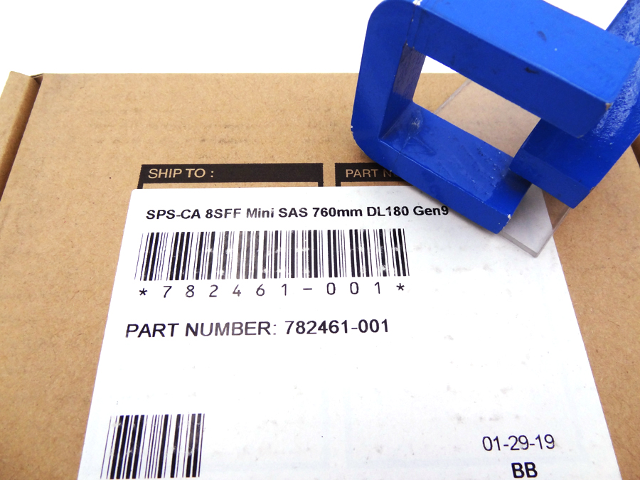 HP 782461-001 DL180 GEN9 8SFF MINI SAS CABLE - 773192-001