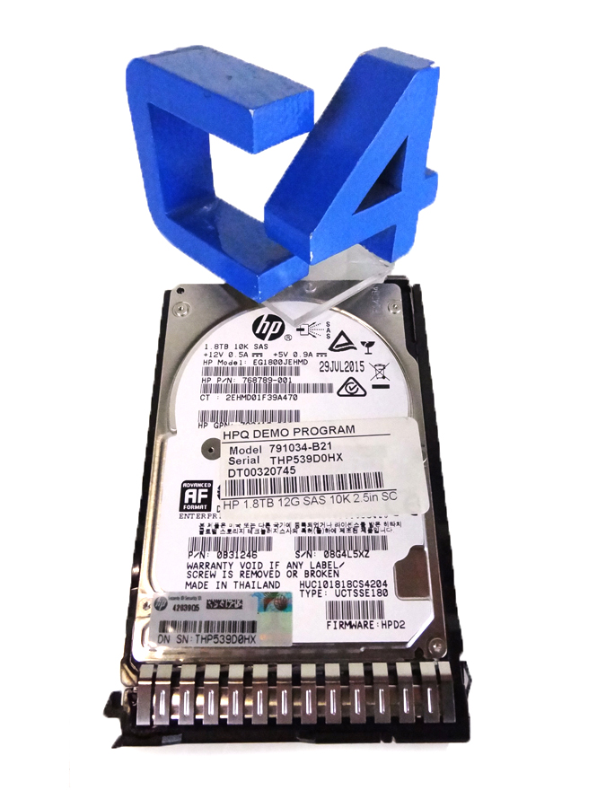 HP 791034-B21 HP 1.8TB 12G SAS 10K RPM SFF