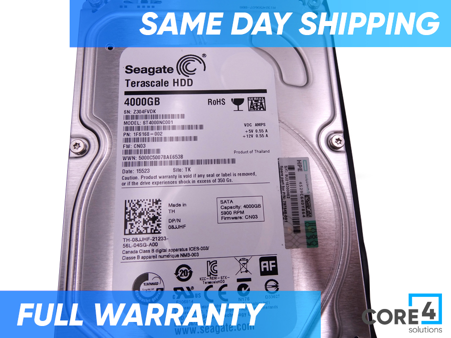 HP 797548-001 4TB 5700RPM SATA 6G *New Bulk*