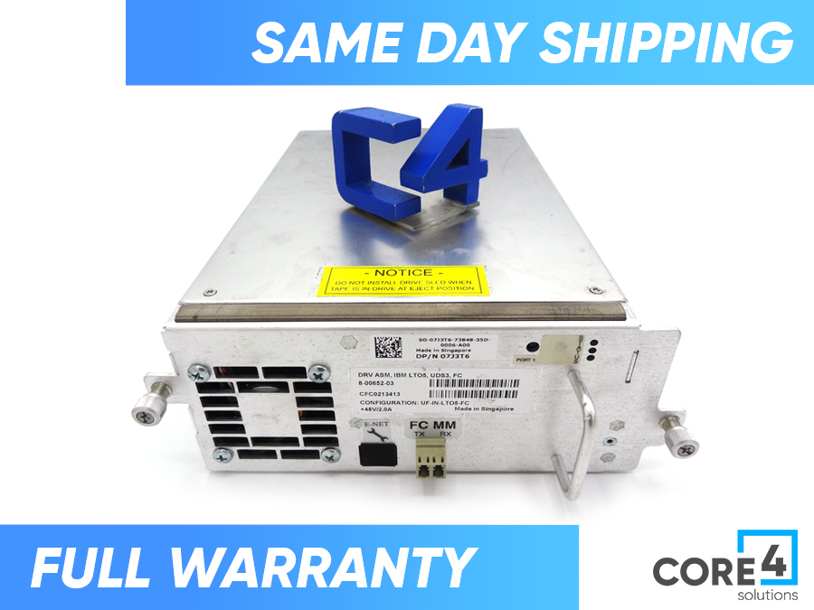 DELL 7J3T6 1600/3200GB LTO TAPE FC-8GB