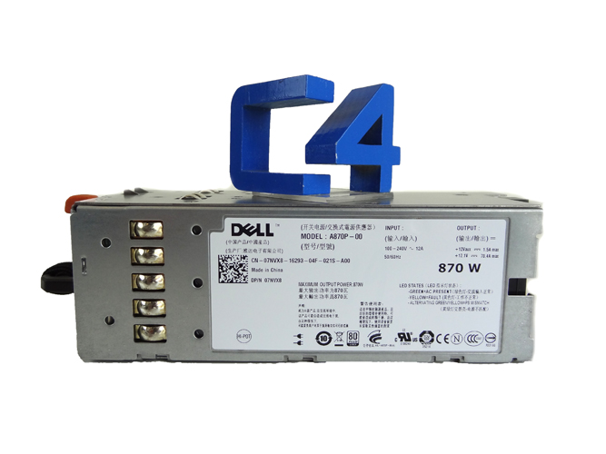 DELL 07NVX8 870 WATT POWER SUPPLY FOR POWEREDGE R710/T610