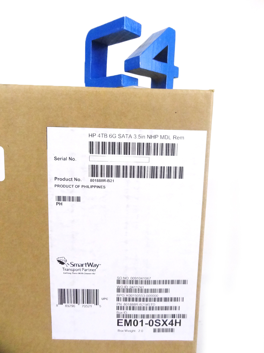 HP 801888-B21 4TB 6G SATA 7.2K RPM LFF 801925-001 - HP RENEW W/ HP WARRANTY