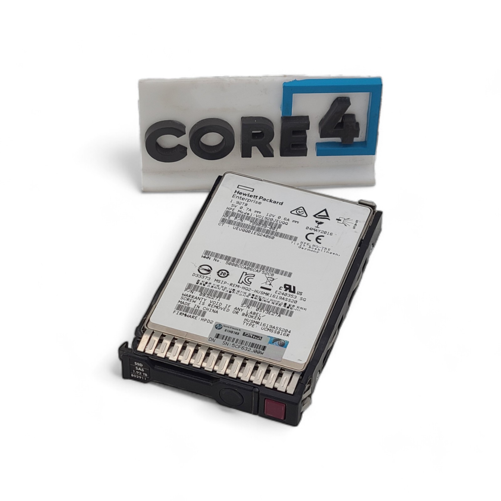 HP 802911-001 HPE 1.92TB SAS RI SFF SC SSD