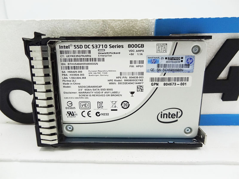 HP 804671-B21 HP 800GB 6G SATA WI-2 SFF SC SSD