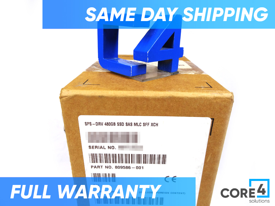 HP 809586-001 3PAR 20000 480GB SSD *New Sealed* - K2Q50A, 801437-001, 787177-001
