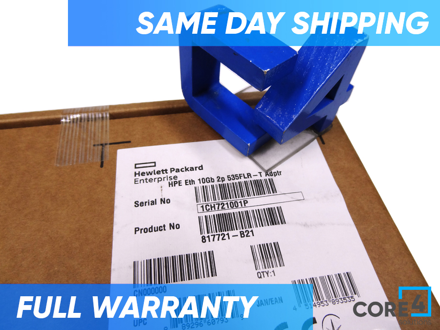 HP 817721-B21 10GB 2-PORT 535FLR-T ADAPTER - 817719-001, 854177-001