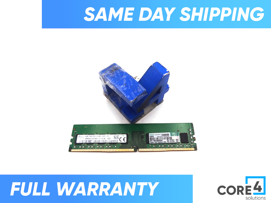 HP 819799-001 4GB (1X4GB) SINGLE RANK X8 DD *New Bulk* - 805667-B21, 797257-081