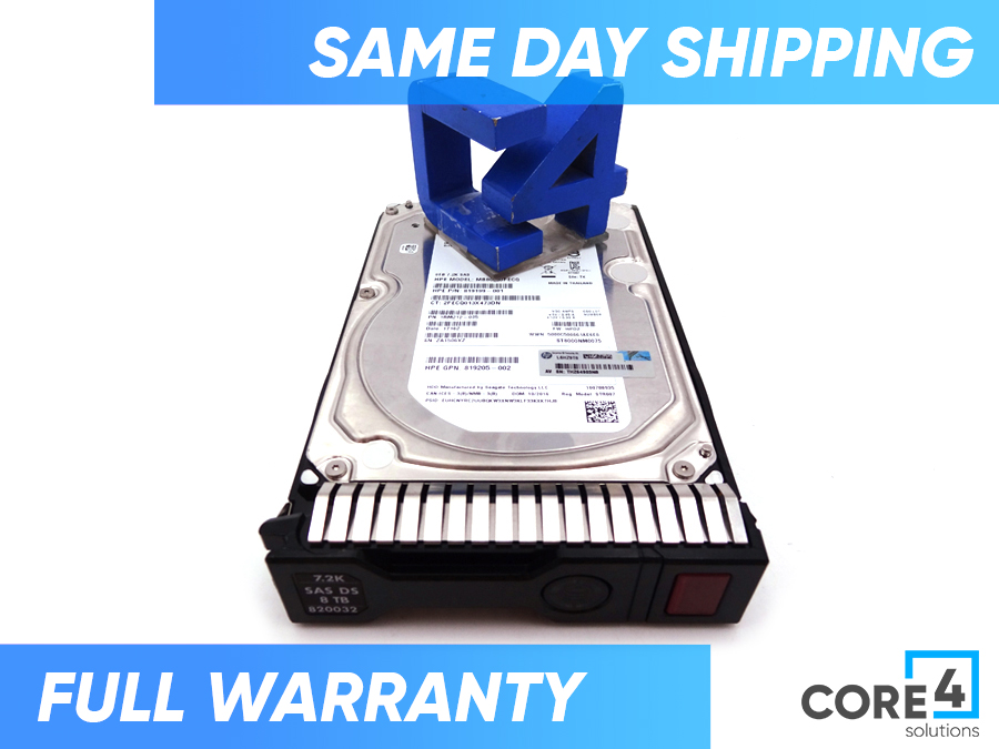 HP 820032-001 8TB SAS 12G MIDLINE 7.2K LFF - 819201-B21