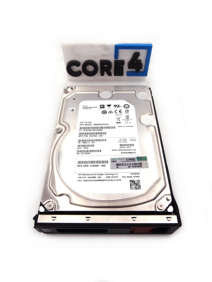 HP 834132-001 HP 8TB 7.2K 12G 3.5INCH SAS HDD