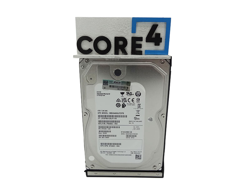 HP 834134-001 HPE 4TB SAS 12G MIDLINE 7.2K LFF