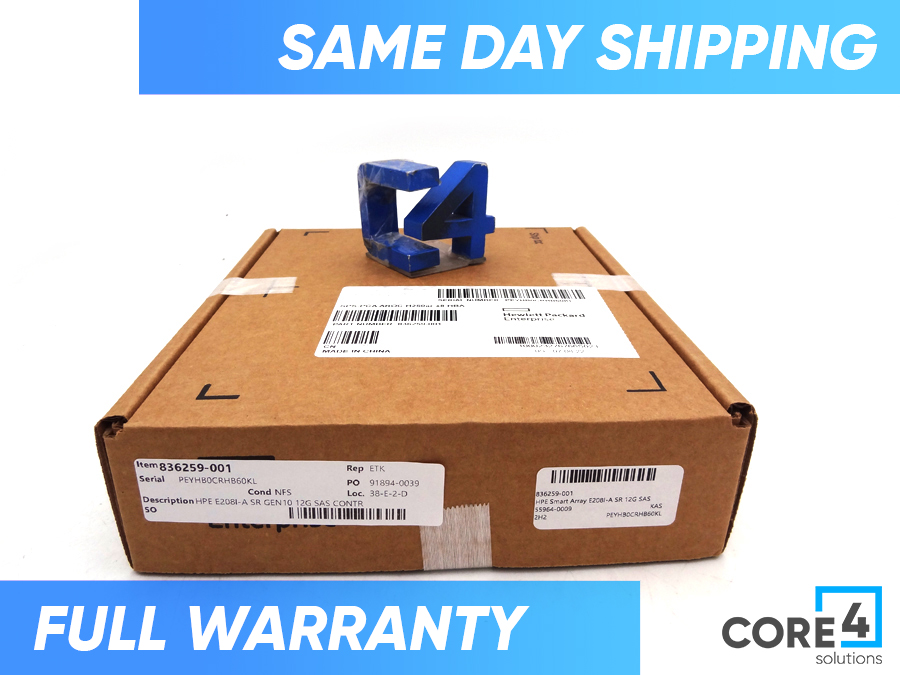 HP 836259-001 E208I-A SR GEN10 12G SAS CONTR *New Sealed* - 804326-B21