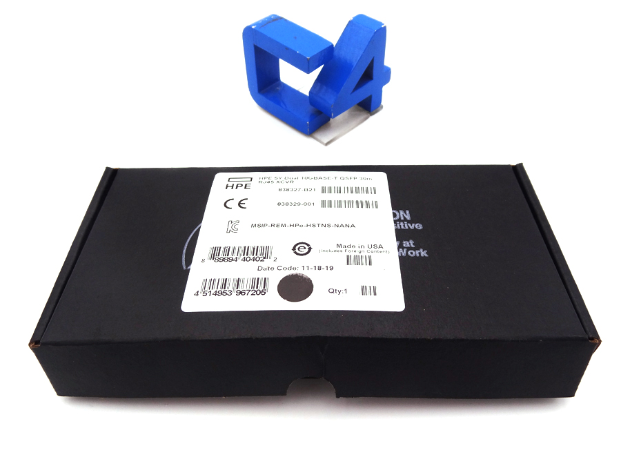 HP 838327-B21 SYNERGY DUAL 10GBASE-T QSFP+ *New Sealed* - 857498-001