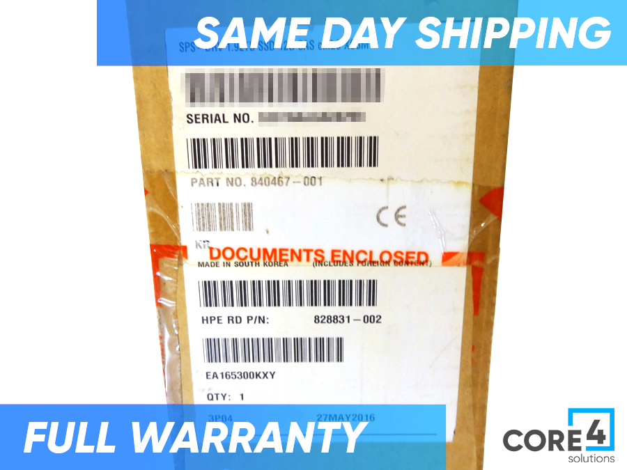 HP 840467-001 3PAR STORESERV 20000 1.92TB SAF *New Bulk* - J8S13A