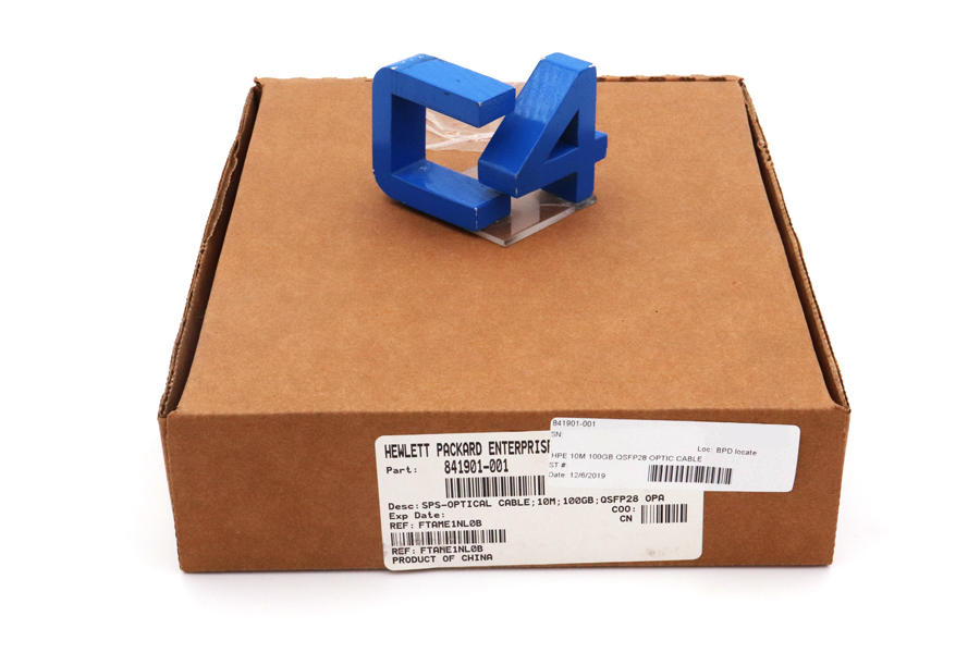 HP 841901-001 10M 100GB QSFP28 OPTIC CABLE *New Sealed* - 830025-B24