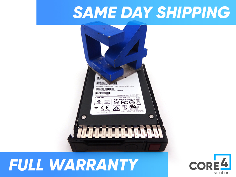 HP 844023-002 1.6TB 12G SAS 2.5 MU SSD