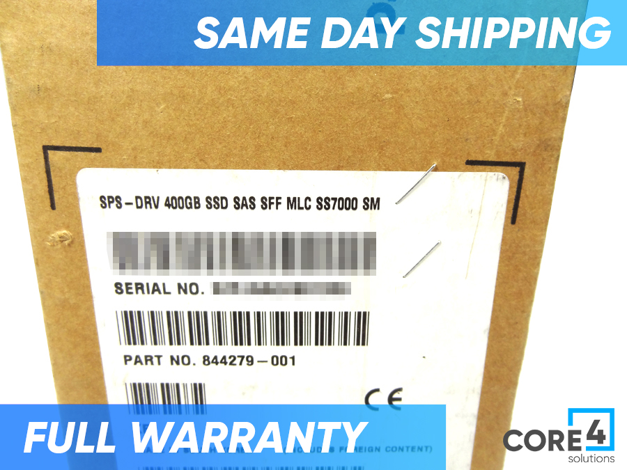 HP 844279-001 3PAR M6710 400GB SAS SFF SSD *New Sealed* - N9Y07A, 727395-001