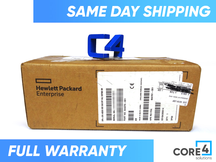HP 844279-001 3PAR M6710 400GB SAS SFF SSD *New Sealed* - N9Y07A, 727395-001