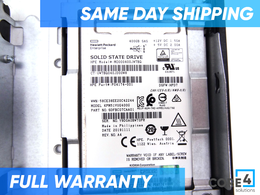 HP 849475-001 D6020 400GB 12G SAS MU LFF SSD - P8Y58A