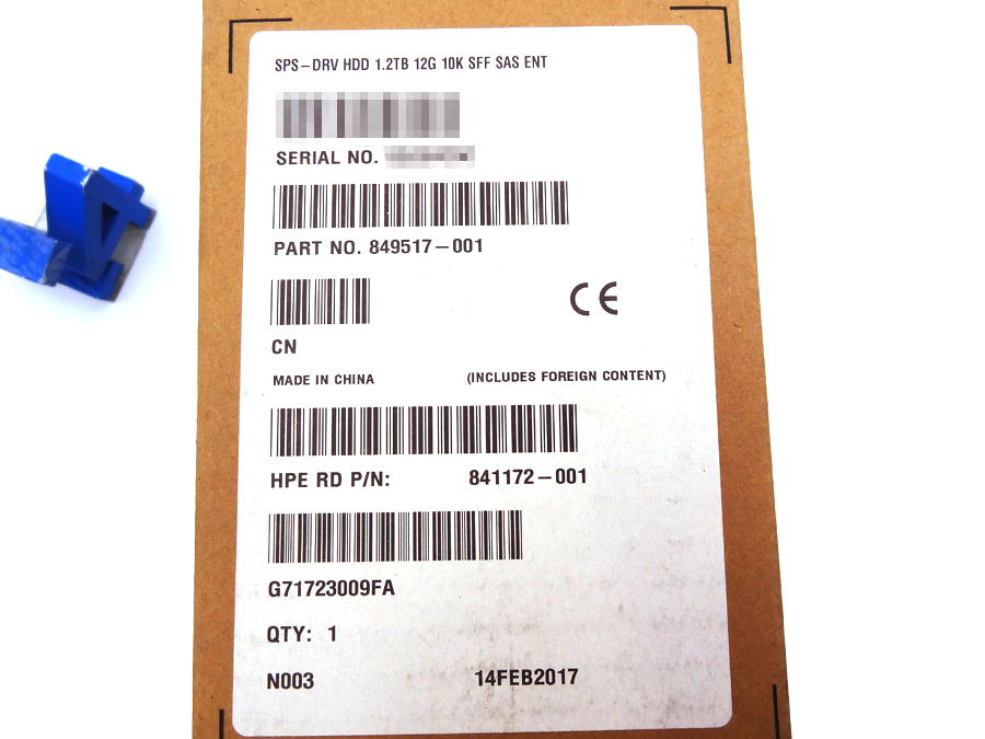 HP 849517-001 1.2TB 12G 10K SFF SAS ENT *New Bulk* - 848505-B21