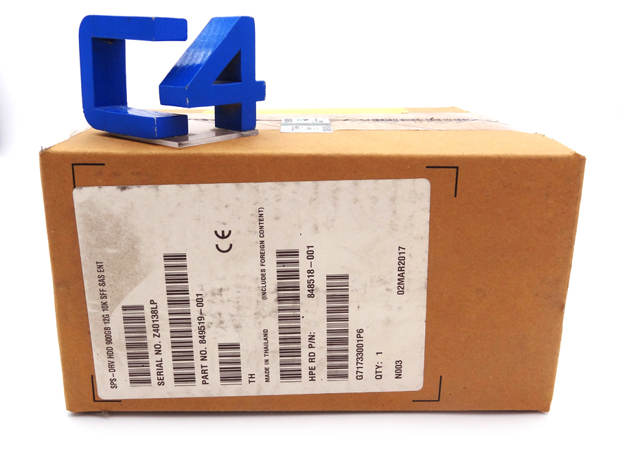 HP 849519-001 900GB 12G 10K SFF SAS ENT PF NHP *New Sealed* - 848507-B21 