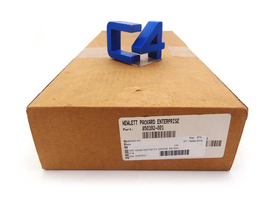 HP 850392-001 HPE 100GB QSFP28 TO QSFP28 .5M DAC