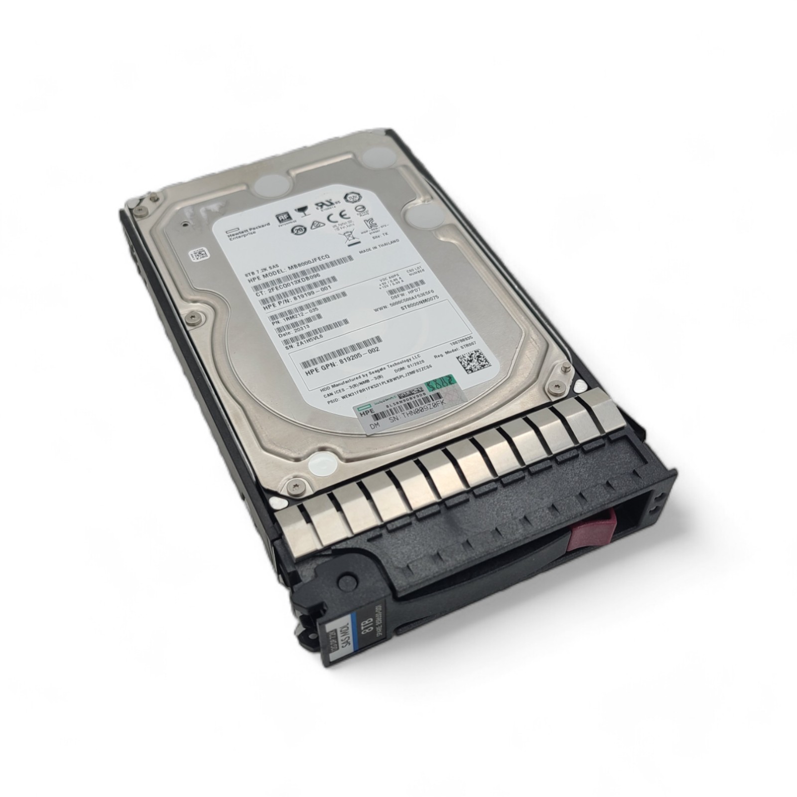 HP 858384-B21 HPE 8TB SAS 12G MIDLINE 7.2K LFF