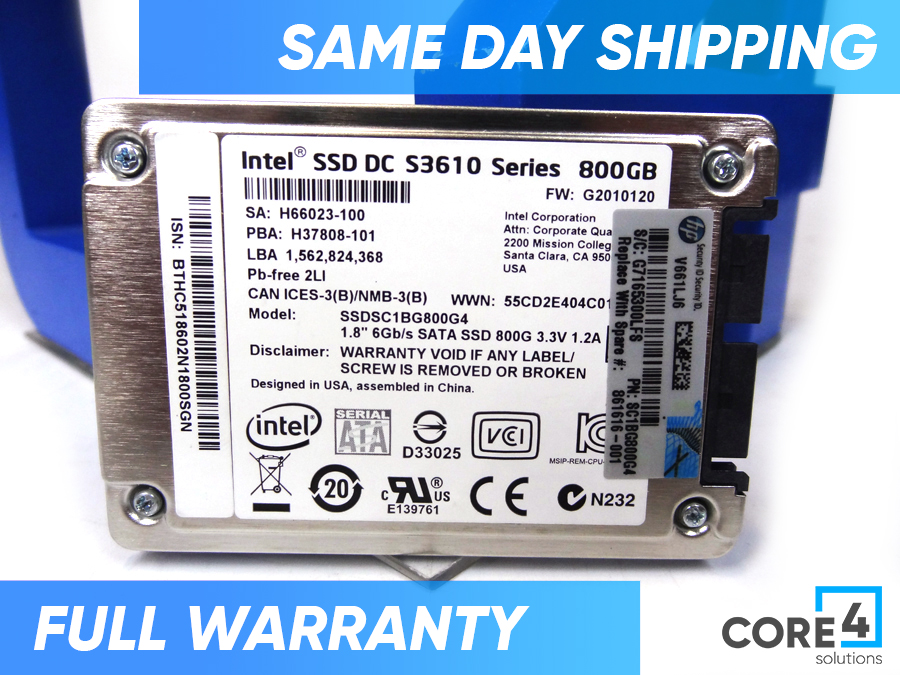 HP 861616-001 1.6TB 12G 2.5 SAS MLC