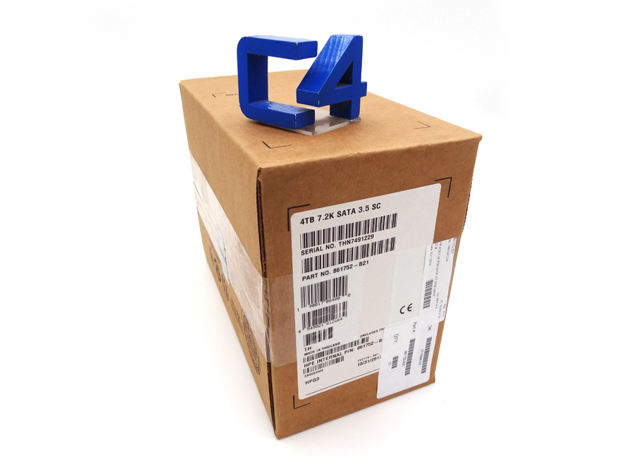 HP 861752-B21 4TB 7.2K 6GB SATA LFF DISK DRIVE *New Sealed* - 862139-001