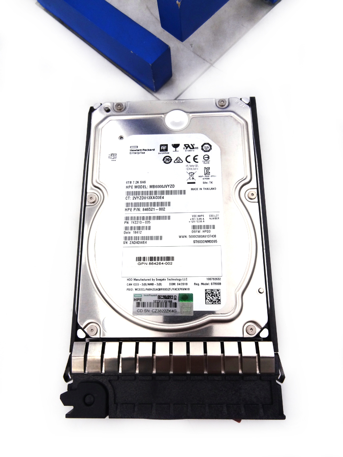 HP 864919-001 HPE 6TB 7.2K 12G 3.5INCH MDL SAS HDD