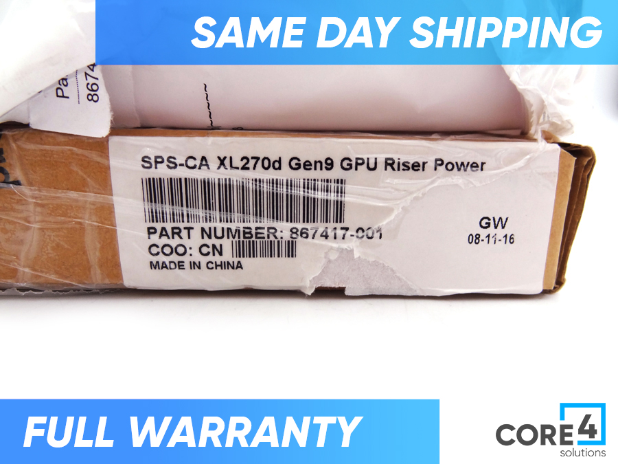 HP 867417-001 XL270D GEN9 GPU RISER *New Bulk*