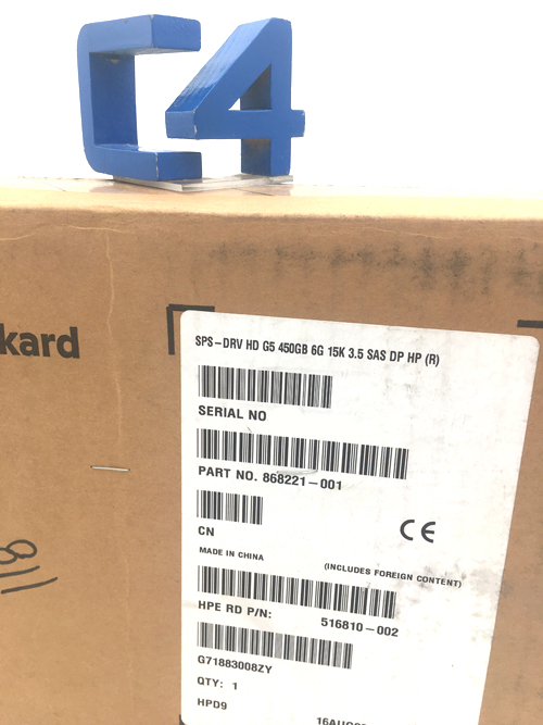 HP 868221-001 HP 450GB SAS 6G 15K LFF DP HDD