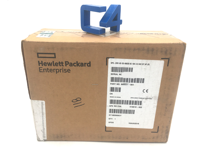 HP 868221-001 HP 450GB SAS 6G 15K LFF DP HDD