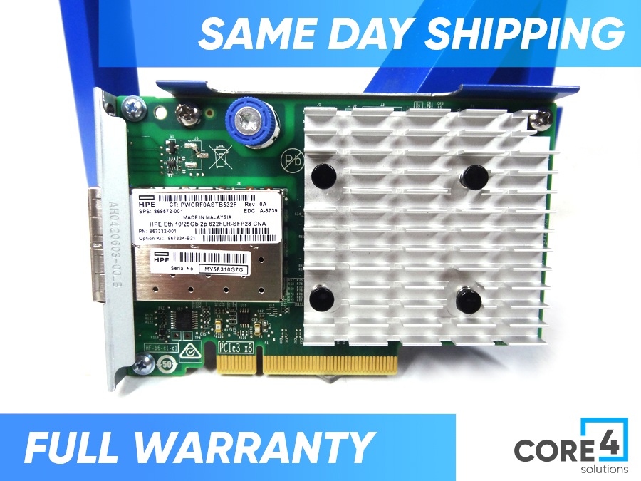 HP 869572-001 10/25GB 2-PORT 622FLR-SFP28 - 867334-B21, 867332-001