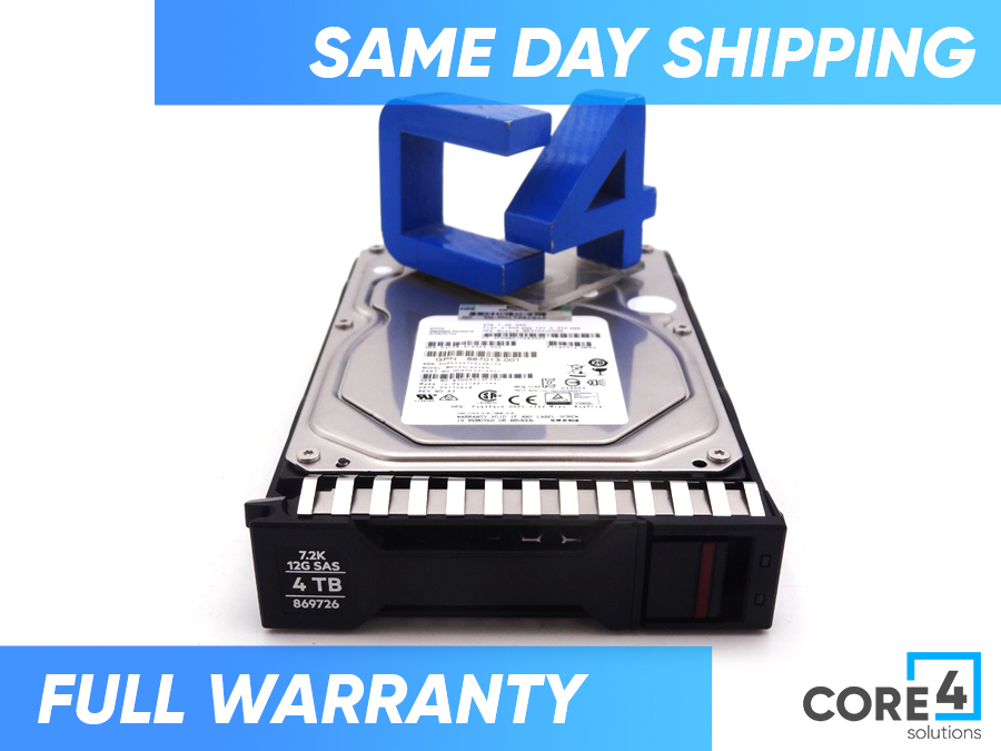 HP 869726-001 4TB 12G SAS 7.2K 3.5IN MDL SC HARD DRIVE