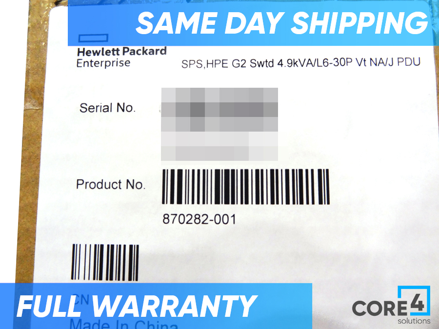 HP 870282-001 PDU 4.9KVA 208V 24OT NA/JP SWTD FL - P9S14A